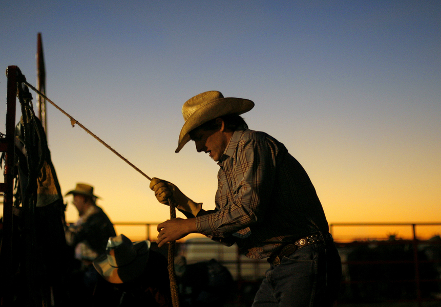 Alan Frierson, 24, warms up before competing in the bull riding competition in the 31st Annual Hernando County Rodeo and Barbeque Festival in Brooksville, Fla.  : Moments : Madison | Milwaukee | Chicago | Writer | Photographer | Keri Wiginton | Portrait photography | Travel | Corporate | Photojournalist | Editorial | Environmental