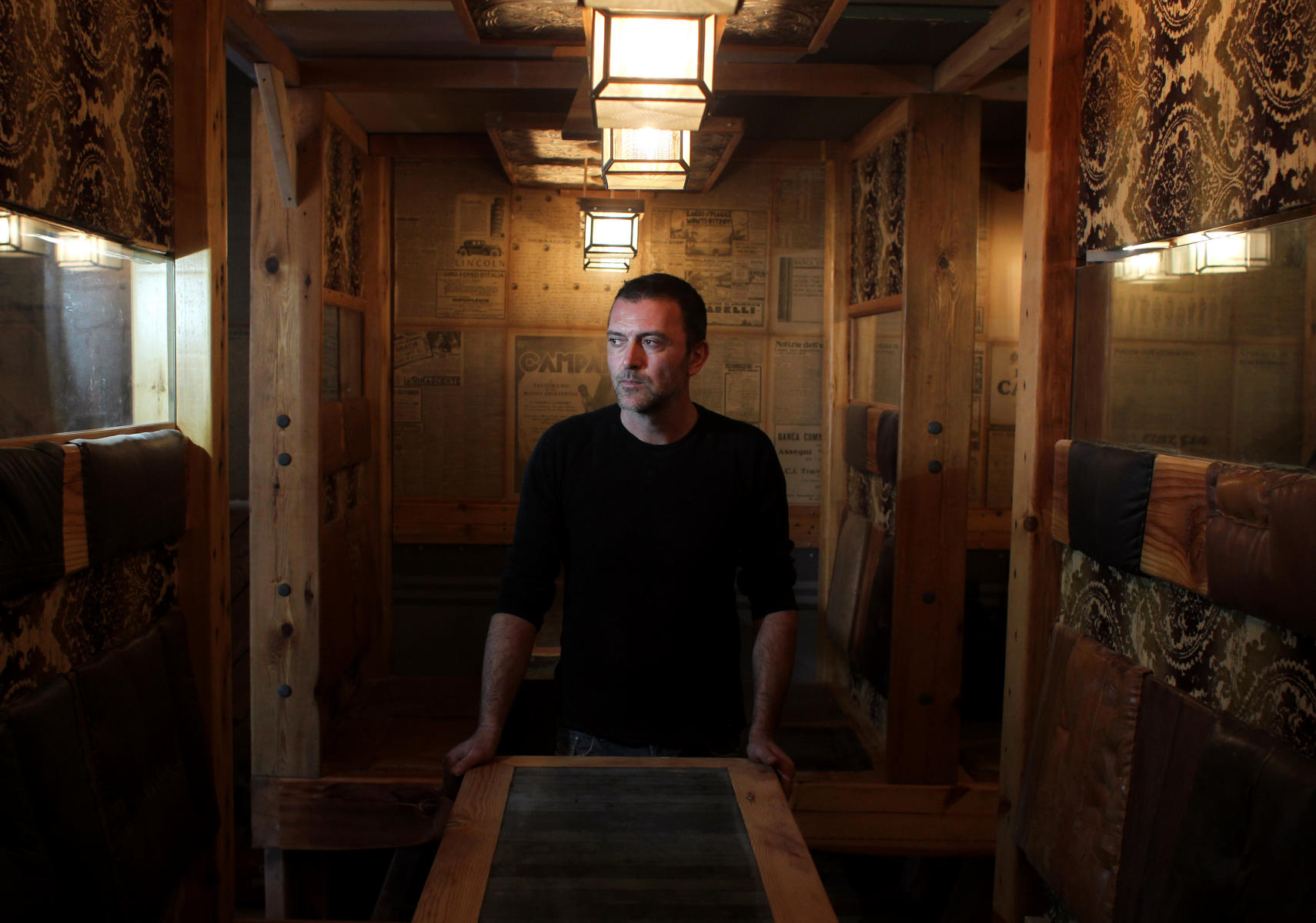 Restaurant designer Davide Nanni is pictured inside Ombra in Chicago's Andersonville neighborhood. : People : Madison | Milwaukee | Chicago | Writer | Photographer | Keri Wiginton | Portrait photography | Travel | Corporate | Photojournalist | Editorial | Environmental